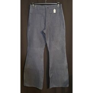 Vintage 80s Dungarees US Navy Issued Sailor Flared Jeans 30.5 x 34 1986